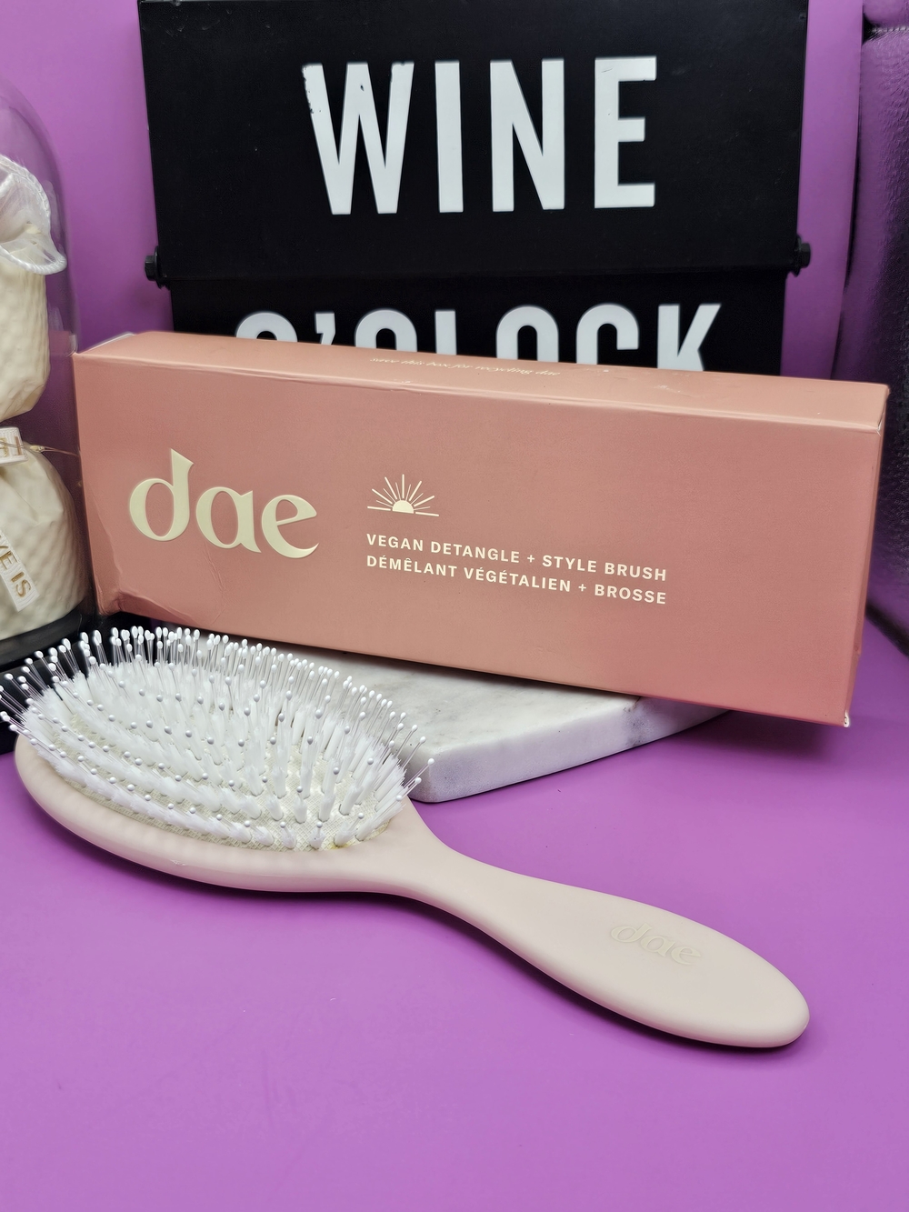dae Vegan Detangle & Style Brush — Blush Pink